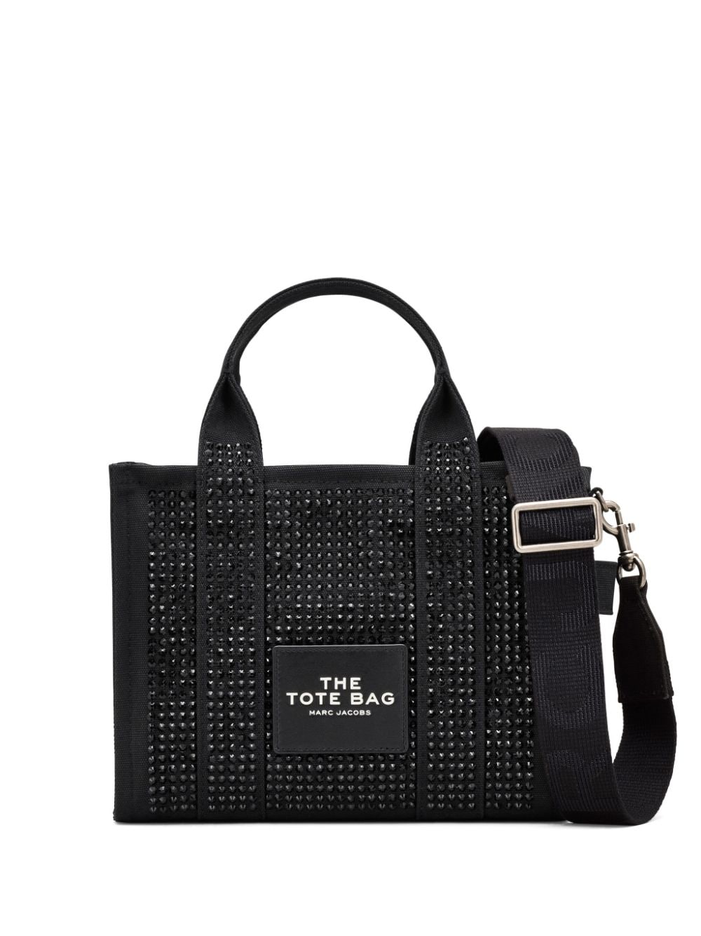 Marc Jacobs The Small Crystal Canvas Tote 手提包 In Black Crystal