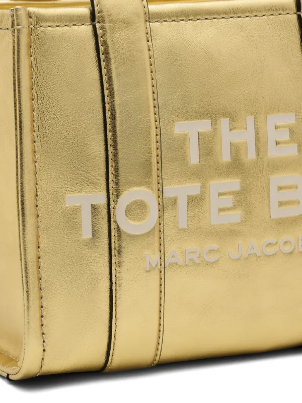 Marc Jacobs The Small Metallic Tote Bag | Gold | FARFETCH JO