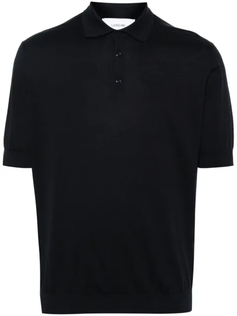 Lardini logo-embroidered cotton polo shirt