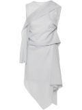 Issey Miyake ruffled mini dress - Grey