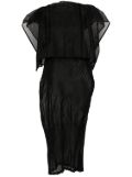 Issey Miyake Cumulus sheer midi dress - Black