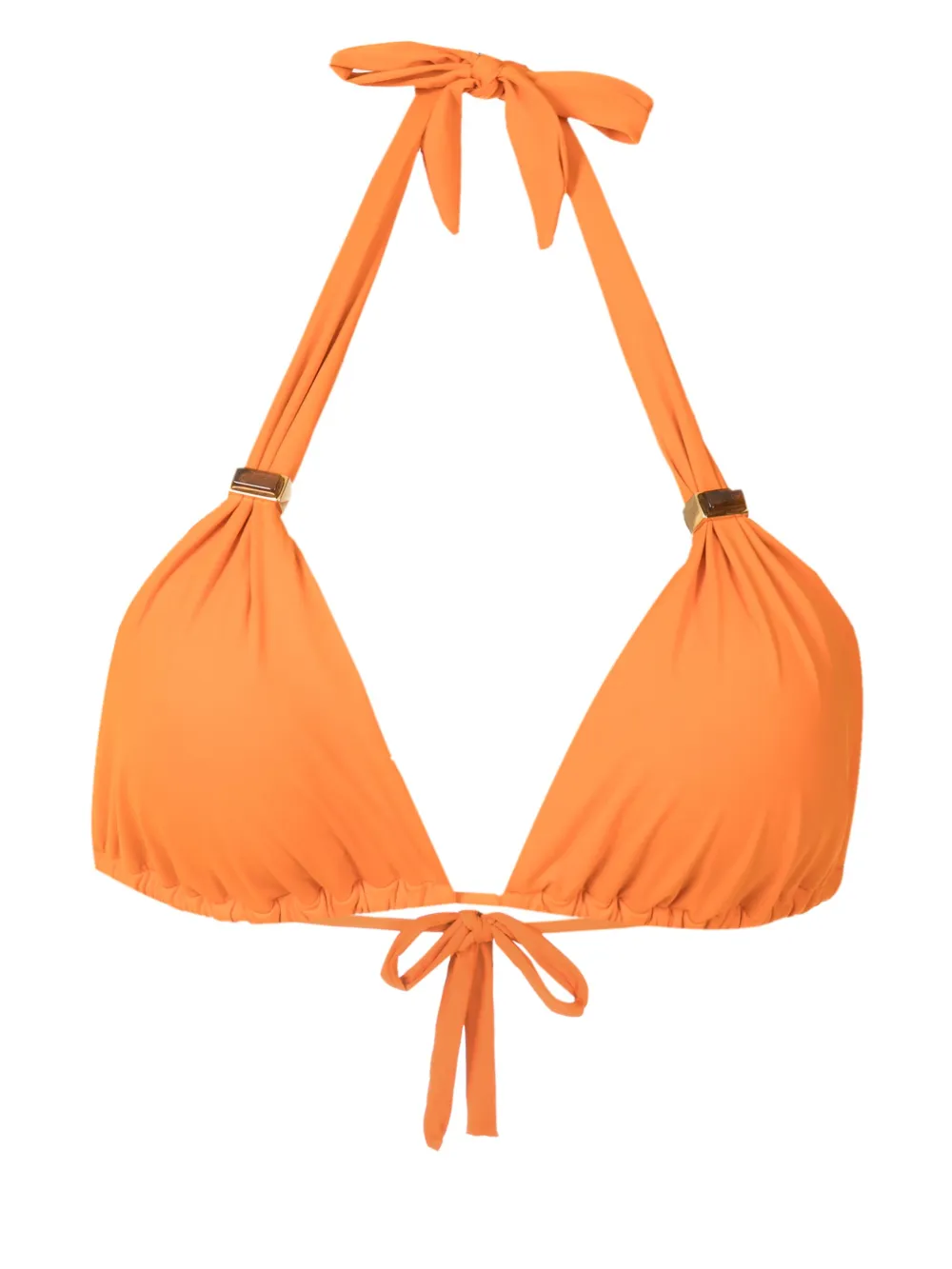 Lenny Niemeyer Halterneck Bikini Top In Orange