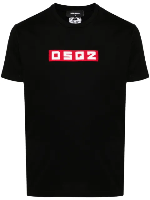 DSQUARED2 logo-appliqqué cotton T-shirt