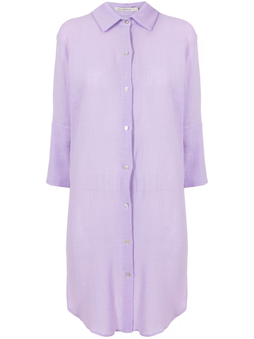 Lenny Niemeyer cotton mini shirtdress - Purple