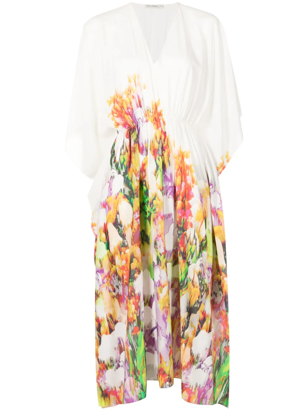 Monet floral-print beach dress