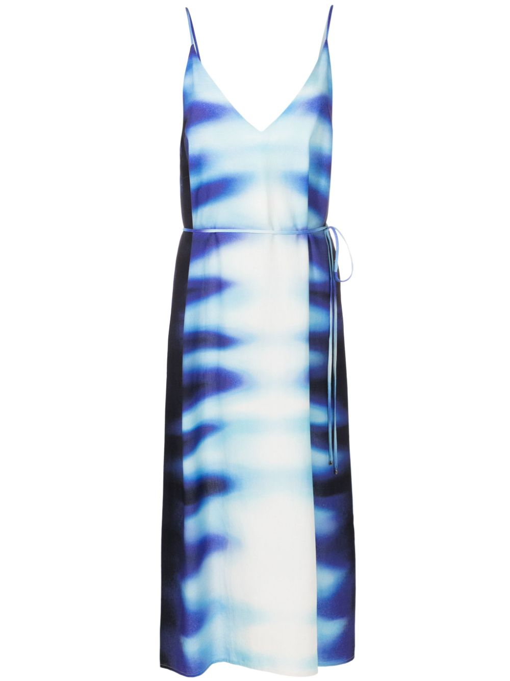 Lenny Niemeyer abstract-print midi dress - Blue