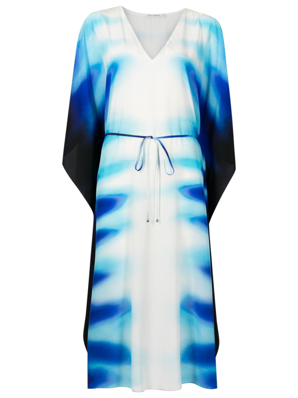 Lenny Niemeyer graphic-print silk beach dress - Blue