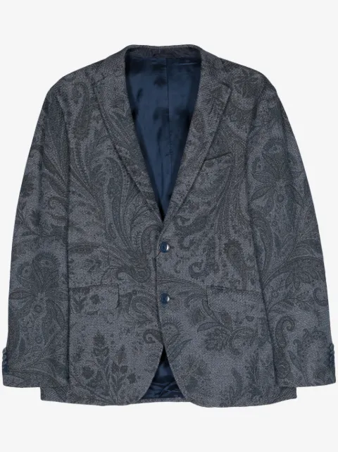 ETRO paisley-jacquard cotton blazer