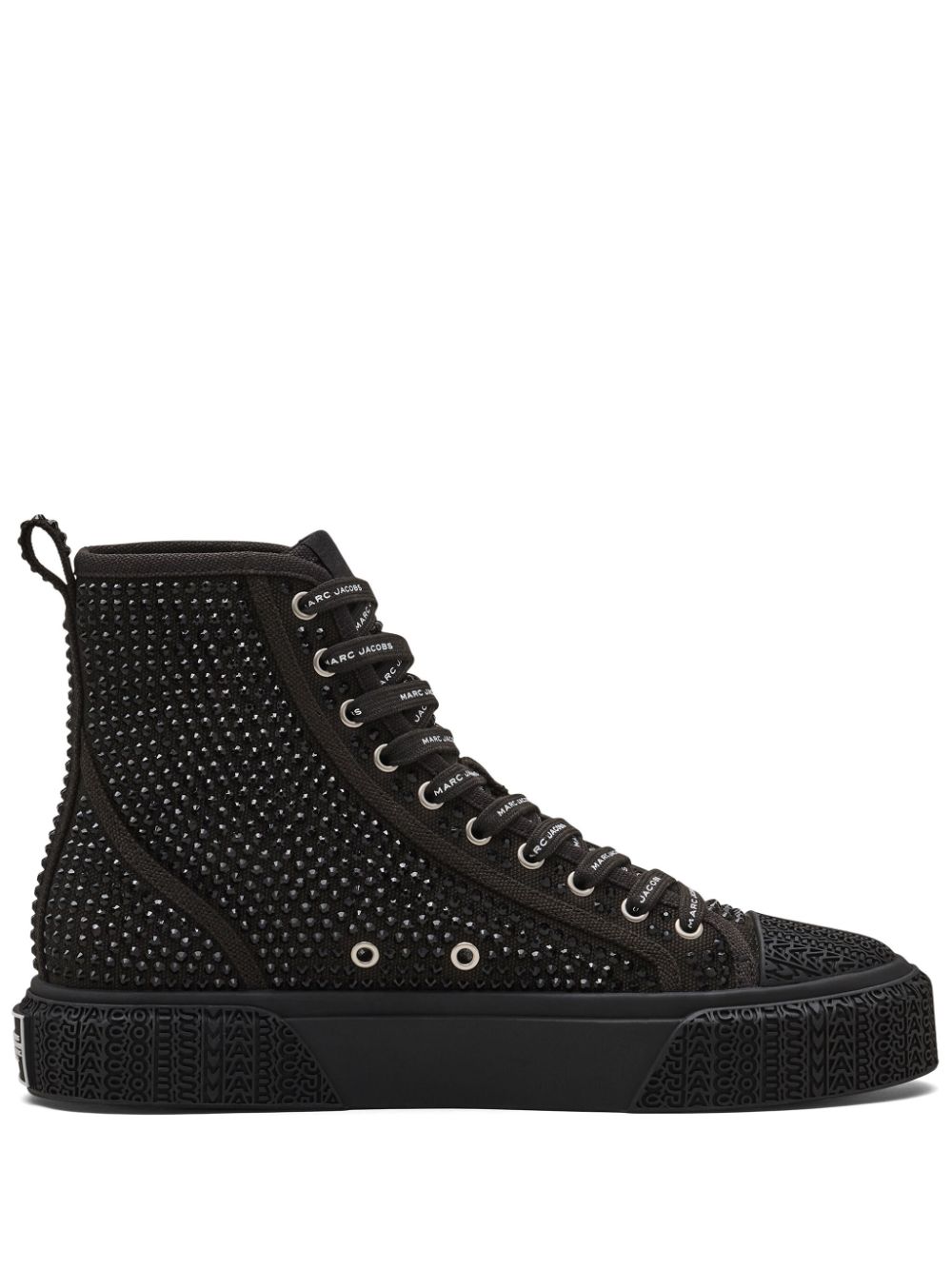 Marc Jacobs The Crystal Canvas high-top sneakers Black
