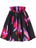 Marc Jacobs Future floral-print bubble minidress - Black