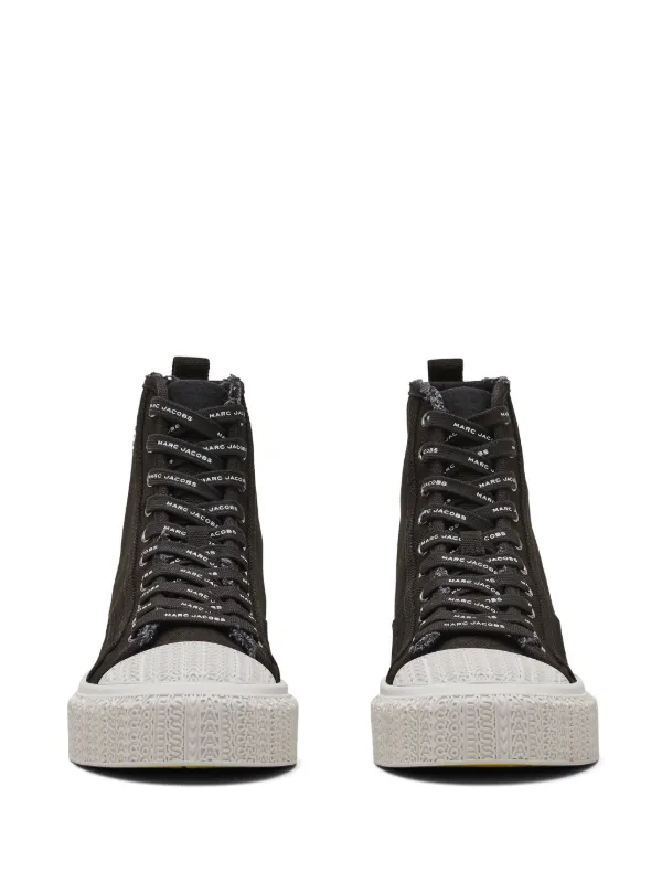 【MARC JACOBS】厚底 キャンバス ハイカットスニーカー ブラック Marc Jacobs ハイカット キャンバススニーカー | ブラック