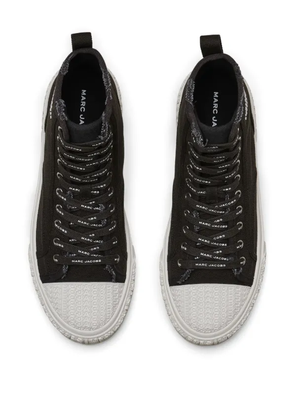 【MARC JACOBS】厚底 キャンバス ハイカットスニーカー ブラック Marc Jacobs ハイカット キャンバススニーカー | ブラック