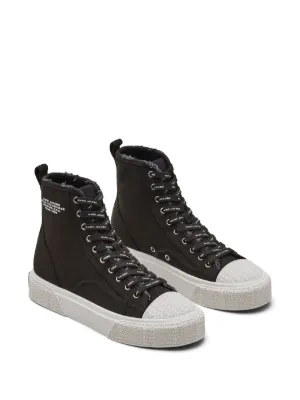【MARC JACOBS】スパンコール デニム ハイトップ スニーカー ザ リップ アンド リペア デニム ハイトップ スニーカー