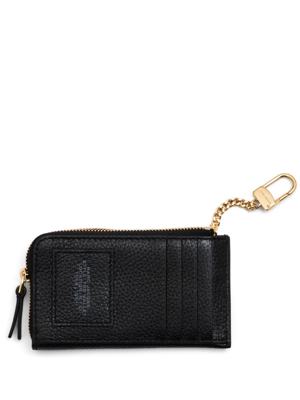 Marc Jacobs The Leather top zip Multi wallet met rits Zwart