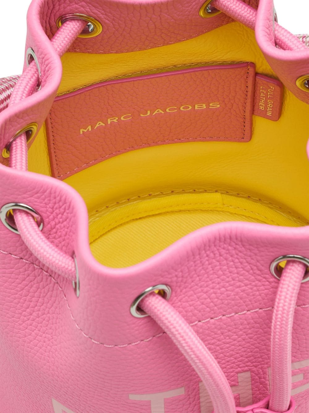Marc Jacobs The Leather Bucket tas Roze