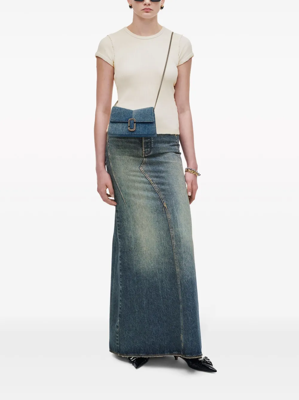 Marc Jacobs Portemonnee met ketting - Blauw