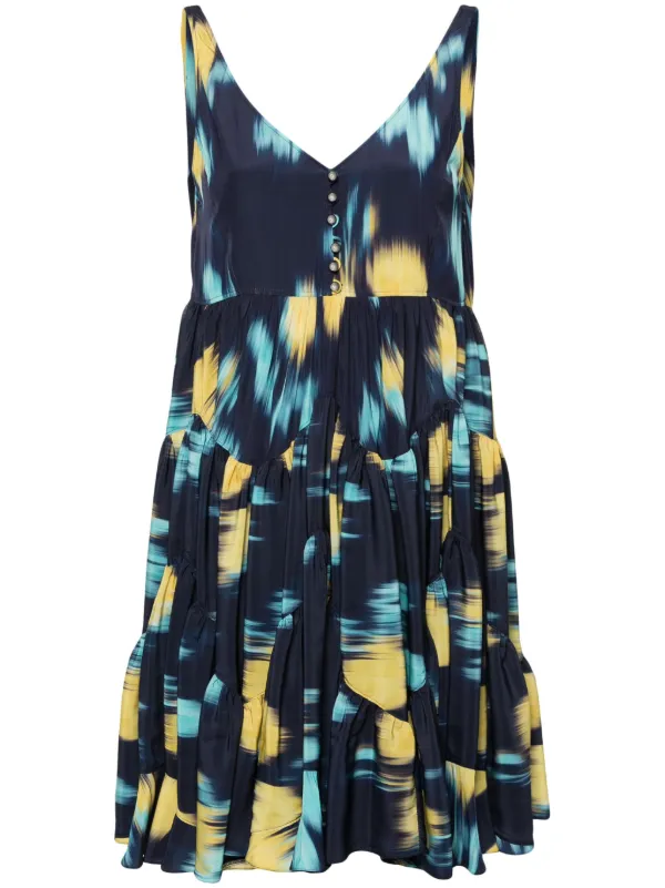 lanvin short charmeuse dress Lanvin - Short Charmeuse Dress For Women - Jade