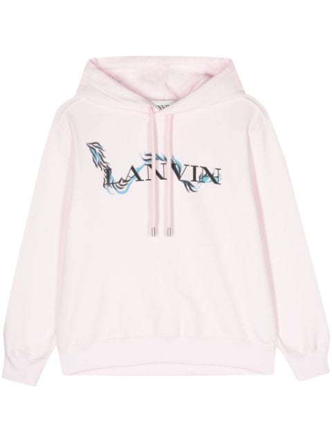 Lanvin hoodie en coton à logo imprimé