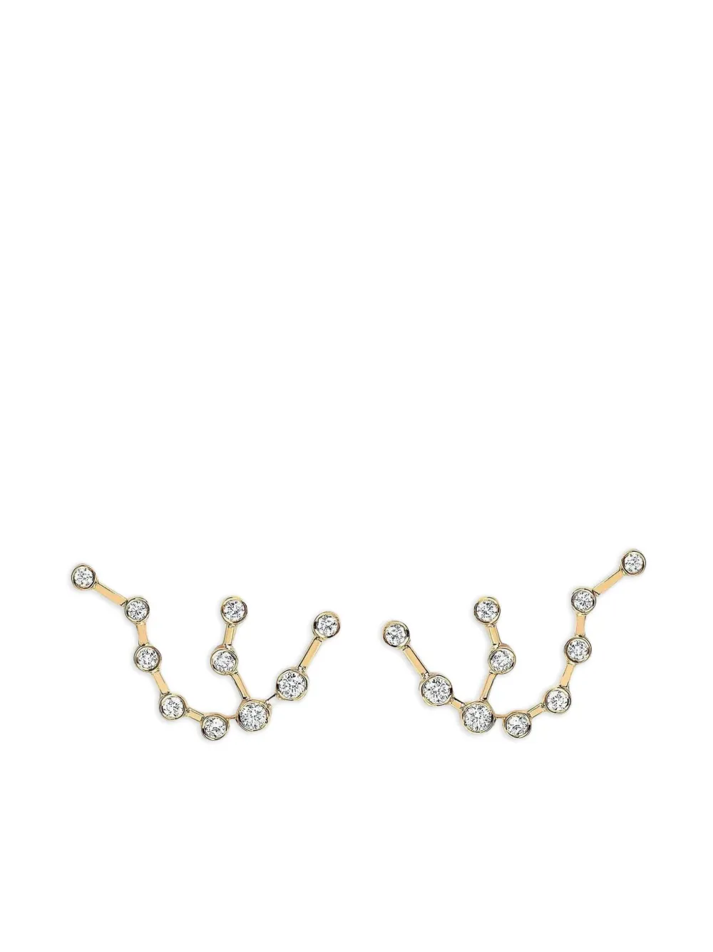 Logan Hollowell boucles d'oreilles Aquarius Constellation en or 14ct | or | Image 1