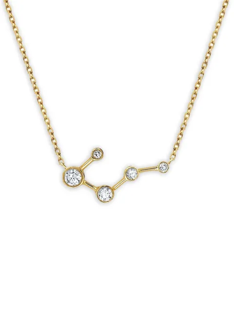 Logan Hollowell 14K yellow gold Constellation diamond necklace