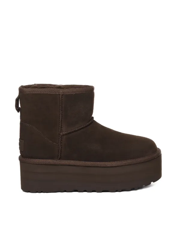 UGG Classic Mini Platform Boots Brown FARFETCH IN