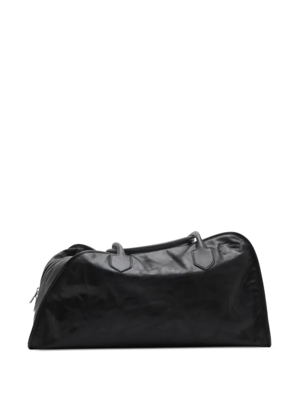 Burberry Medium Shield Leather Duffle Bag | Black | FARFETCH