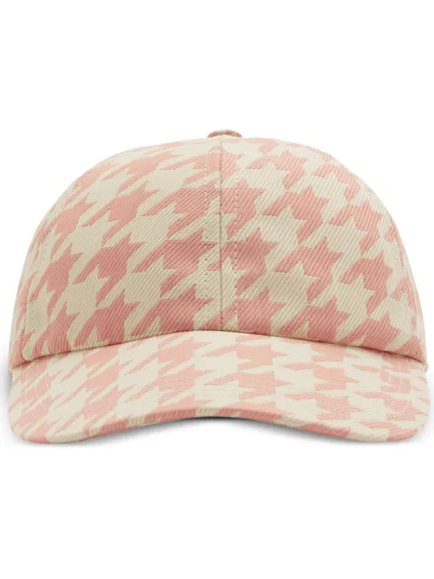 Burberry Houndstooth check baseball cap