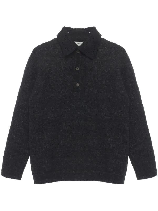 OUR LEGACY polo-collar Wool Jumper | Grey | FARFETCH
