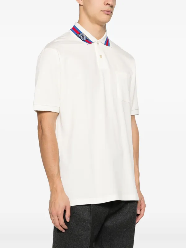 Gucci Square GG Cotton Polo Shirt - Farfetch
