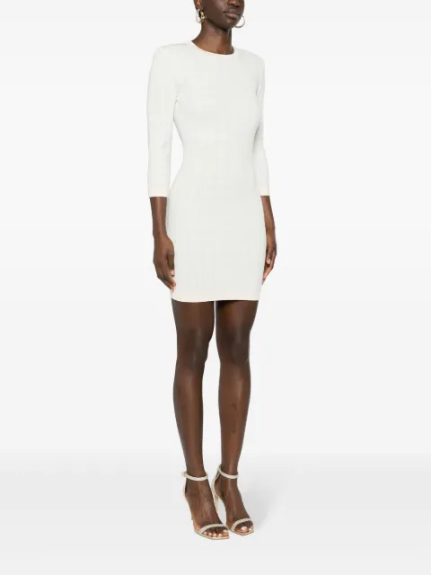 Elisabetta Franchi monogram-jacquard open-back dress AM54Z41E2 - 2