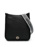 Michael Michael Kors logo-plaque leather shoulder bag - Black