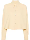 Fabiana Filippi buttoned cropped shirt - Yellow