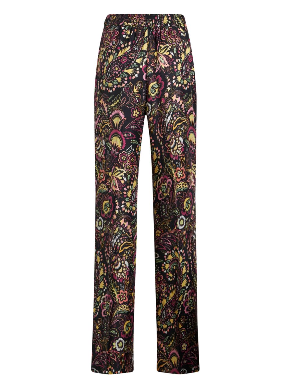 ETRO twill-print straight-legged trousers Women