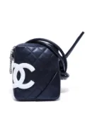 CHANEL Pre-Owned 2004-2005 Cambon line mini zipped crossbody bag - Black