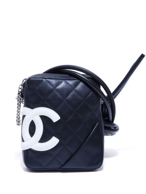 Affordable HOT SALE CHANEL 2004-2005 Cambon line mini zipped crossbody bag Women