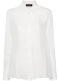 Fabiana Filippi long-sleeve silk shirt - White