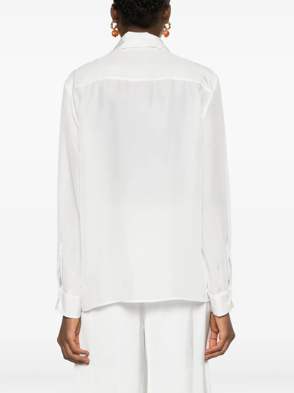 Fabiana Filippi Zijden blouse Wit