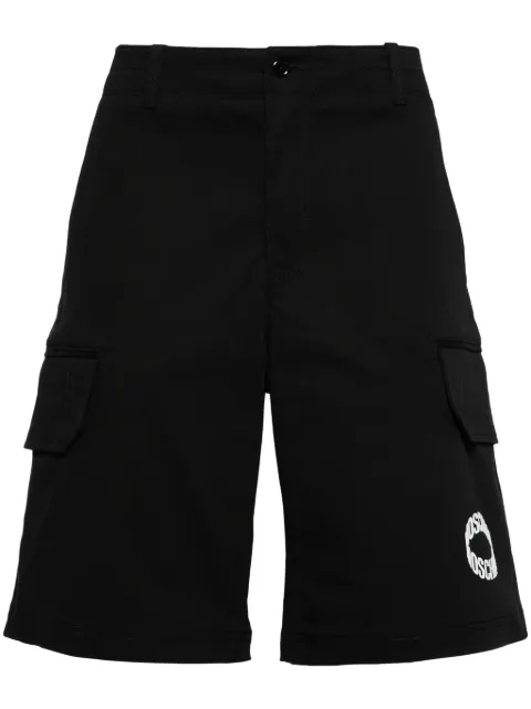 Moschino shorts cargo con logo estampado
