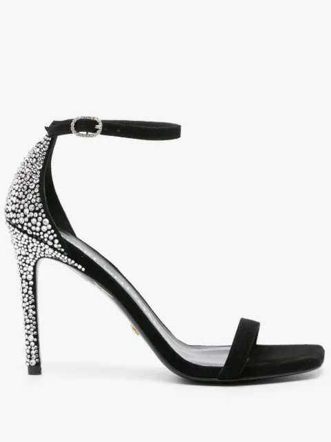 Stuart Weitzman Nudistcurve Royale rhinestone-embellished sandals