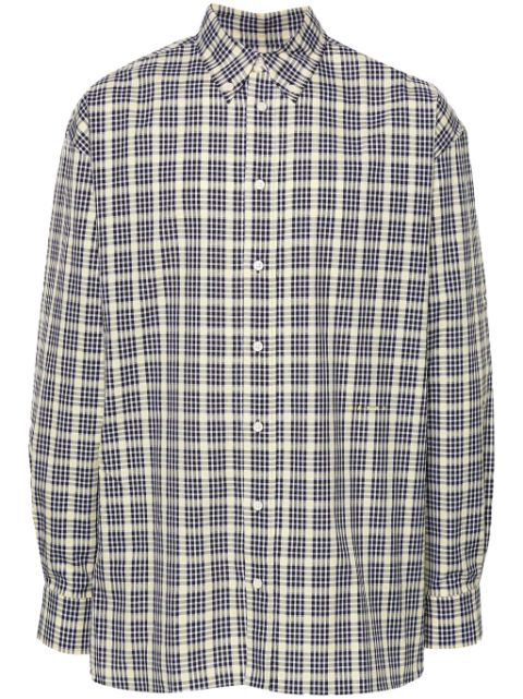 Marni check-pattern cotton shirt Men