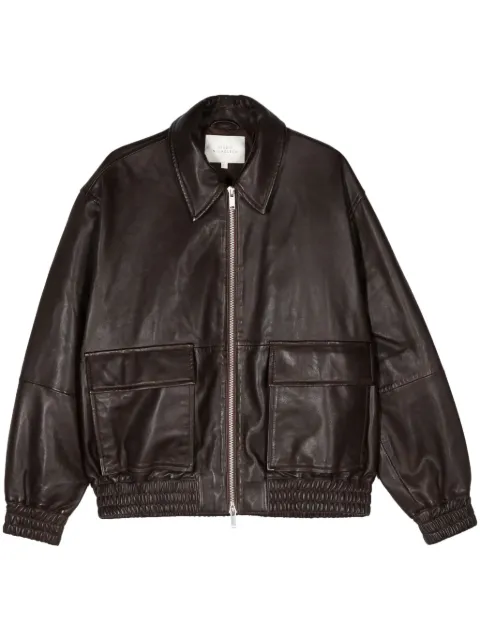 Studio Nicholson Piston leather zip-up jacket