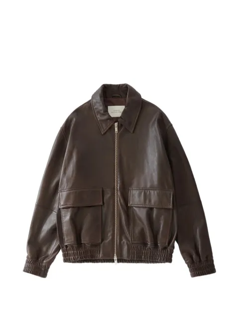 Studio Nicholson Piston leather zip-up jacket
