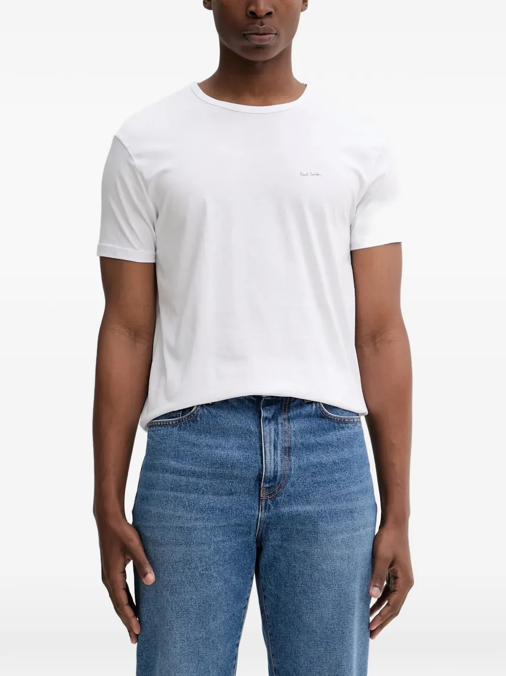 Paul Smith Drie T-shirts met logoprint Zwart