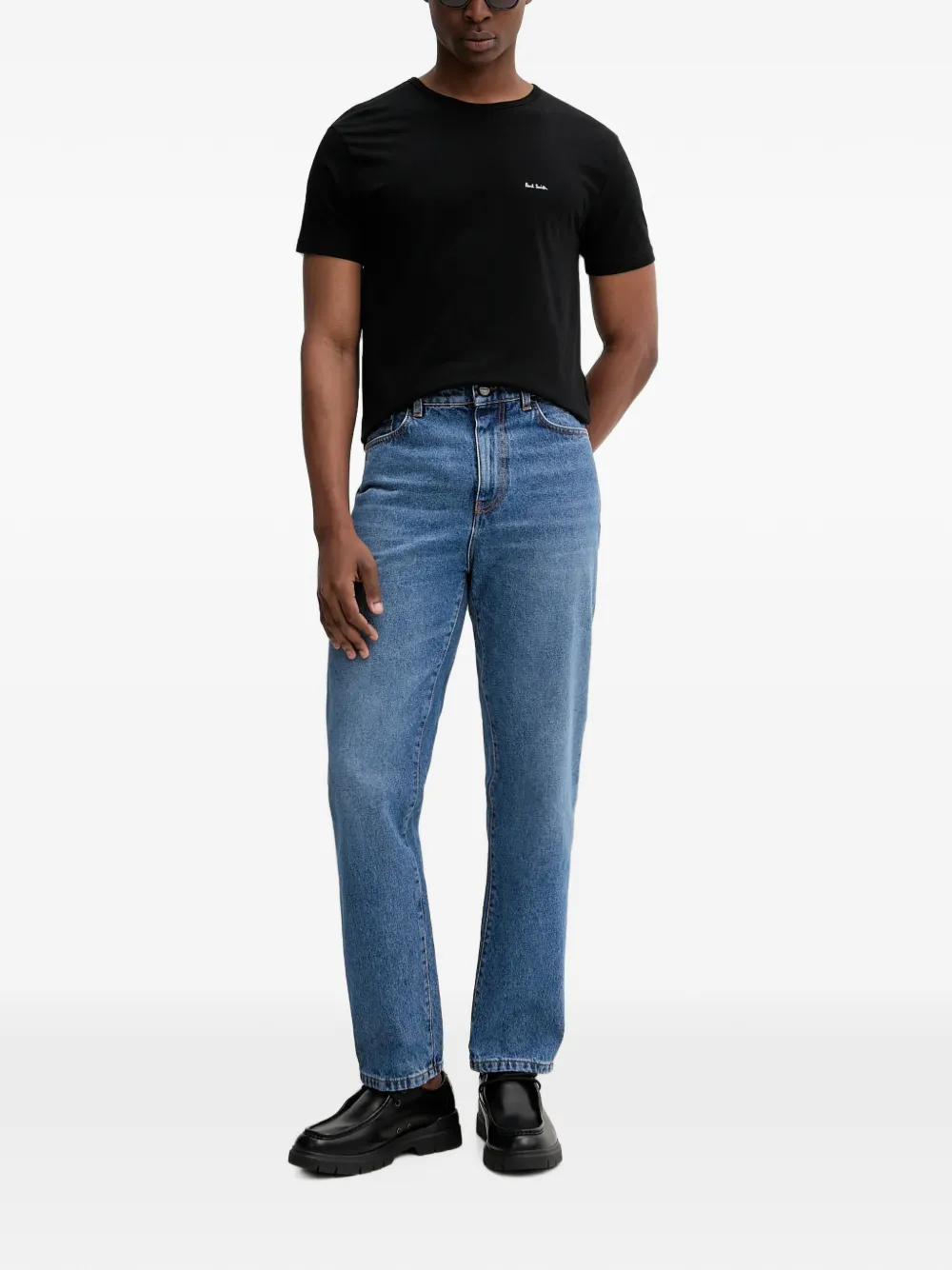 Paul Smith Drie T-shirts met logoprint Zwart