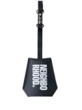 Neighborhood logo-print keyring - Black