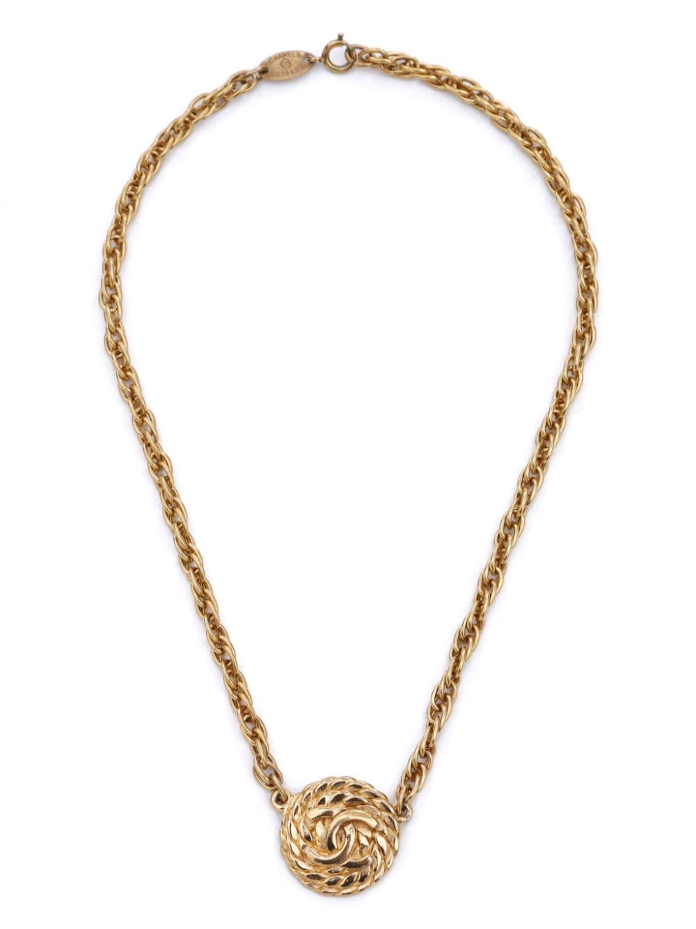 Image 1 of CHANEL Pre-Owned 1990s CC logo chain necklace