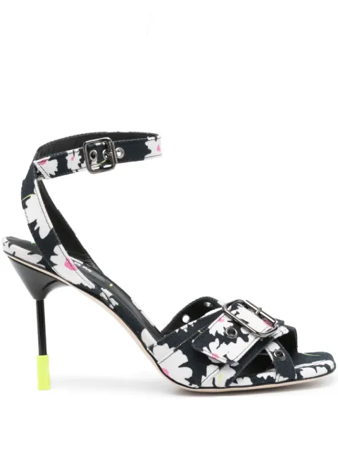 MSGM 105mm floral-print sandals