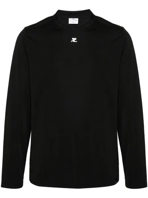 Courrèges logo-appliqué T-shirt