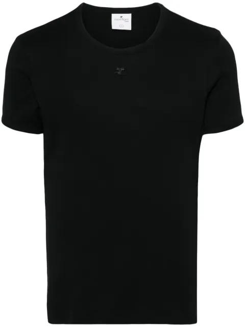 Courrèges logo-appliqué T-shirt