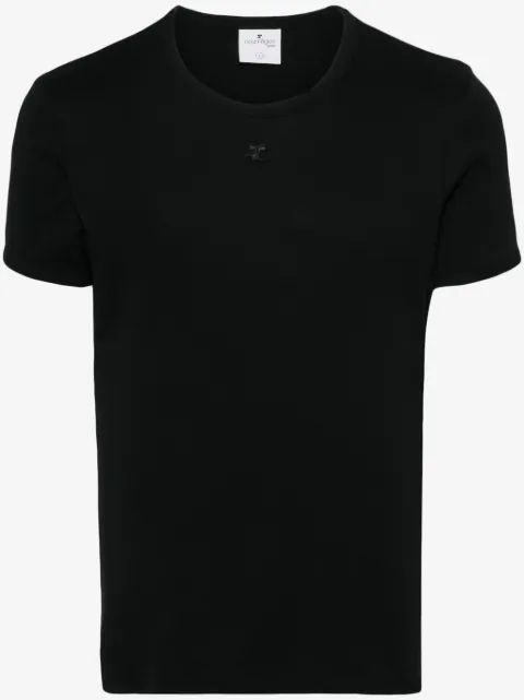 Courrèges logo-appliqué T-shirt